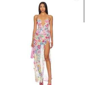 NWOT - NBD Idres Maxi Dress in Floral Multi